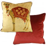 Camel Burgundy cushion cover